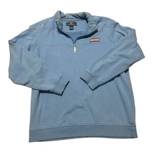 Vineyard Vines Light Blue Quarter-Zip Pullover Men’s Large